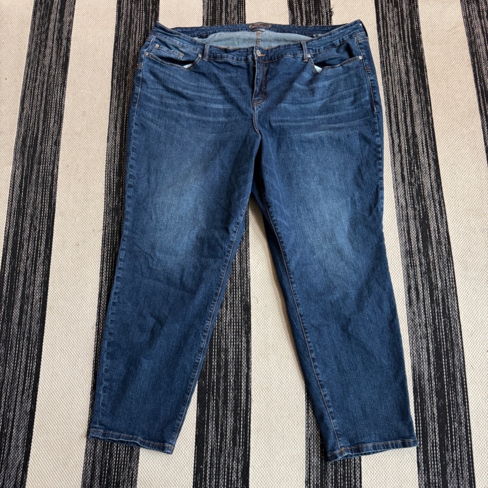 Torrid Jeans Womens Boyfriend‎ Straight Vintage Stretch Jeans Size 28T